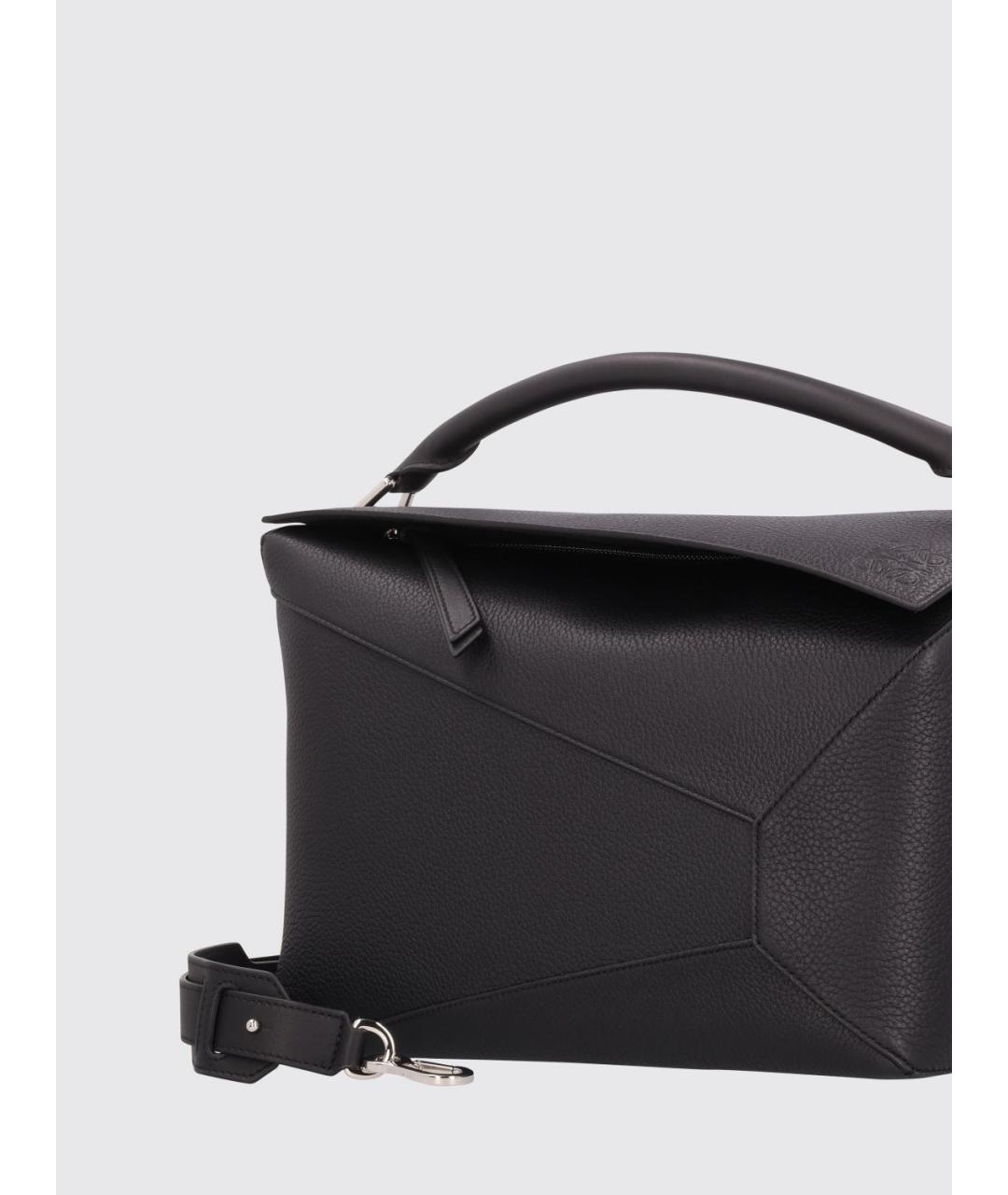 LOEWE Черная кожаная сумка на плечо, фото 3