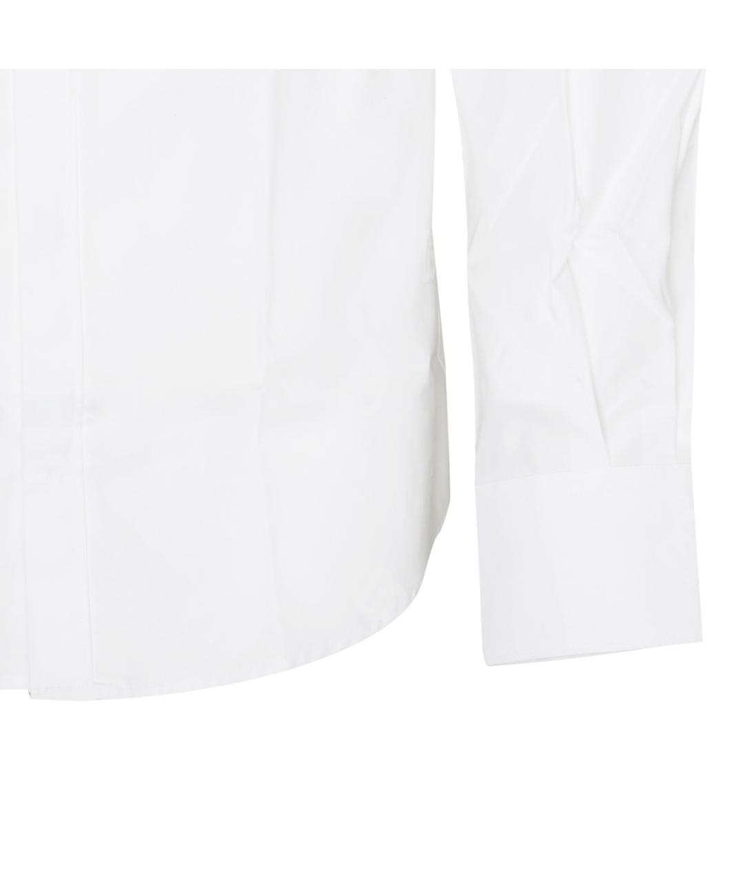 DOLCE&GABBANA Белая хлопковая кэжуал рубашка, фото 4