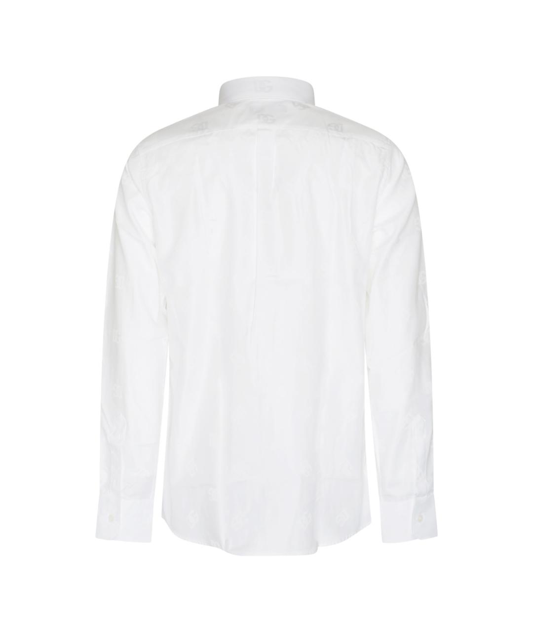 DOLCE&GABBANA Белая хлопковая кэжуал рубашка, фото 2