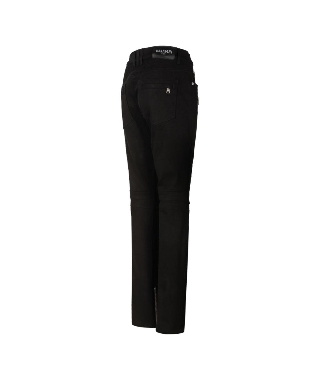 BALMAIN Черные хлопковые повседневные брюки, фото 3