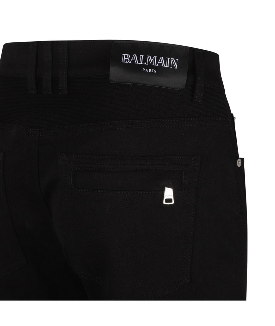 BALMAIN Черные хлопковые повседневные брюки, фото 4