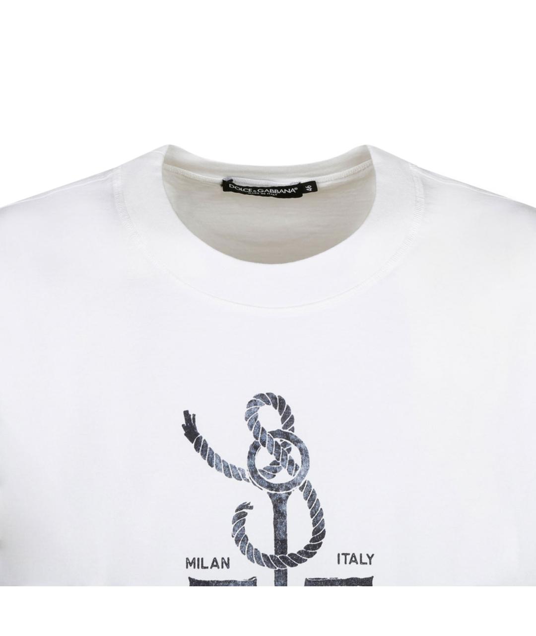 DOLCE&GABBANA Белая футболка, фото 3