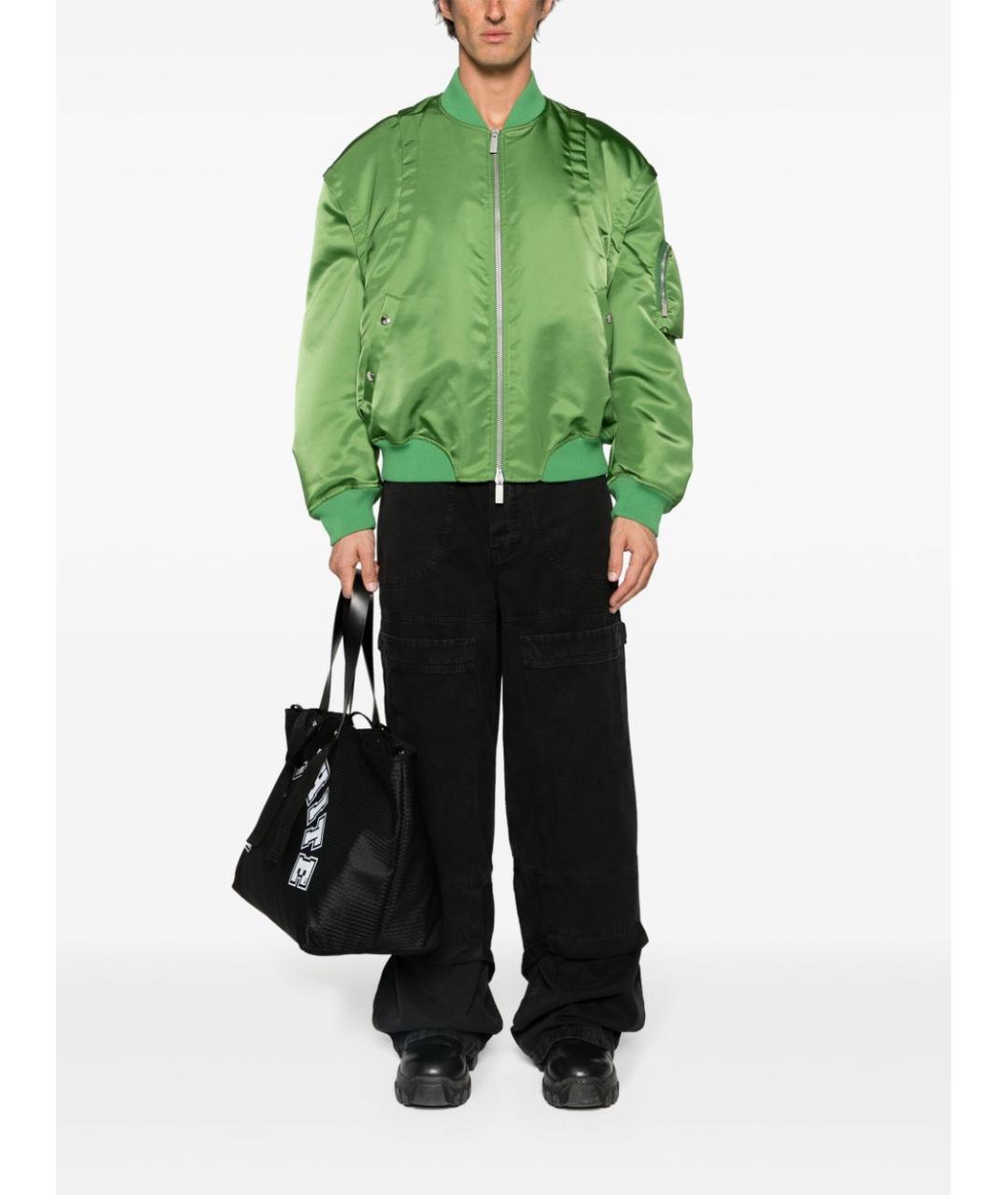 OFF-WHITE Черные хлопковые повседневные брюки, фото 5