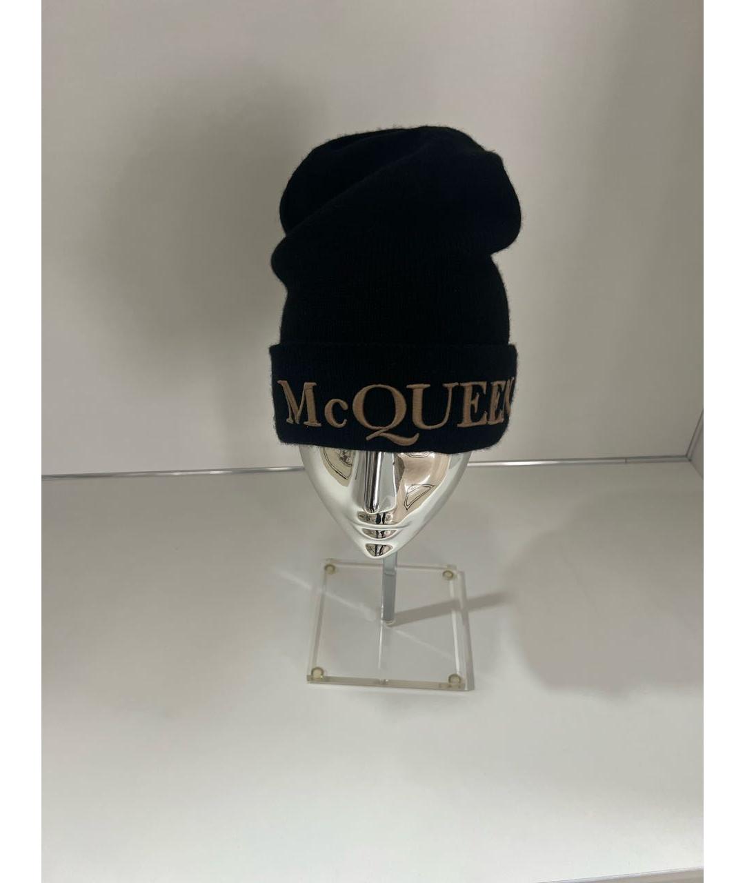ALEXANDER MCQUEEN Черная кашемировая шапка, фото 6