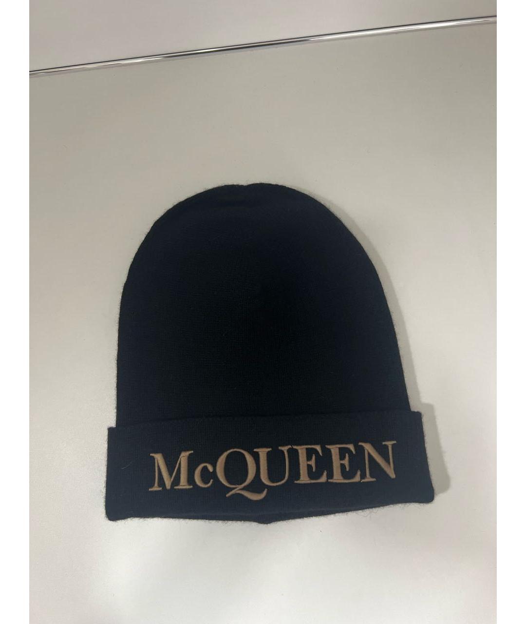 ALEXANDER MCQUEEN Черная кашемировая шапка, фото 7