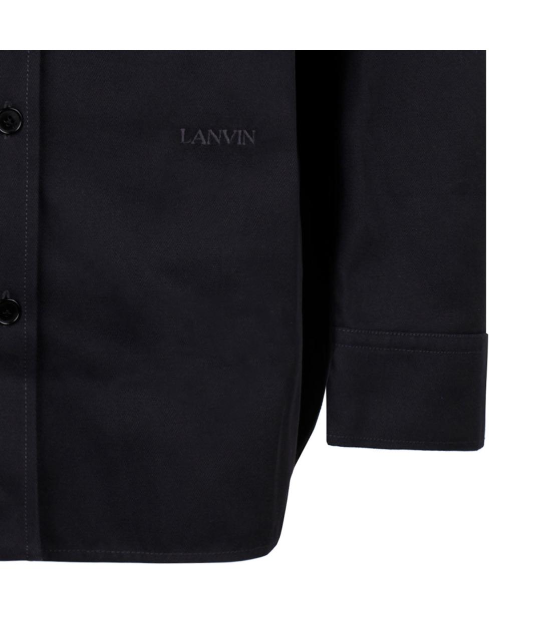 LANVIN Черная кэжуал рубашка, фото 4