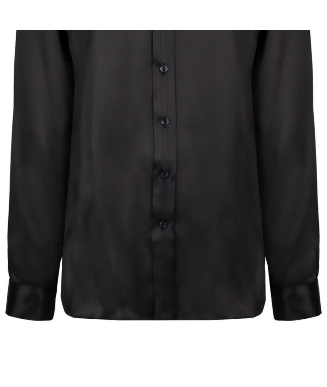 TOM FORD Черная шелковая рубашка, фото 4