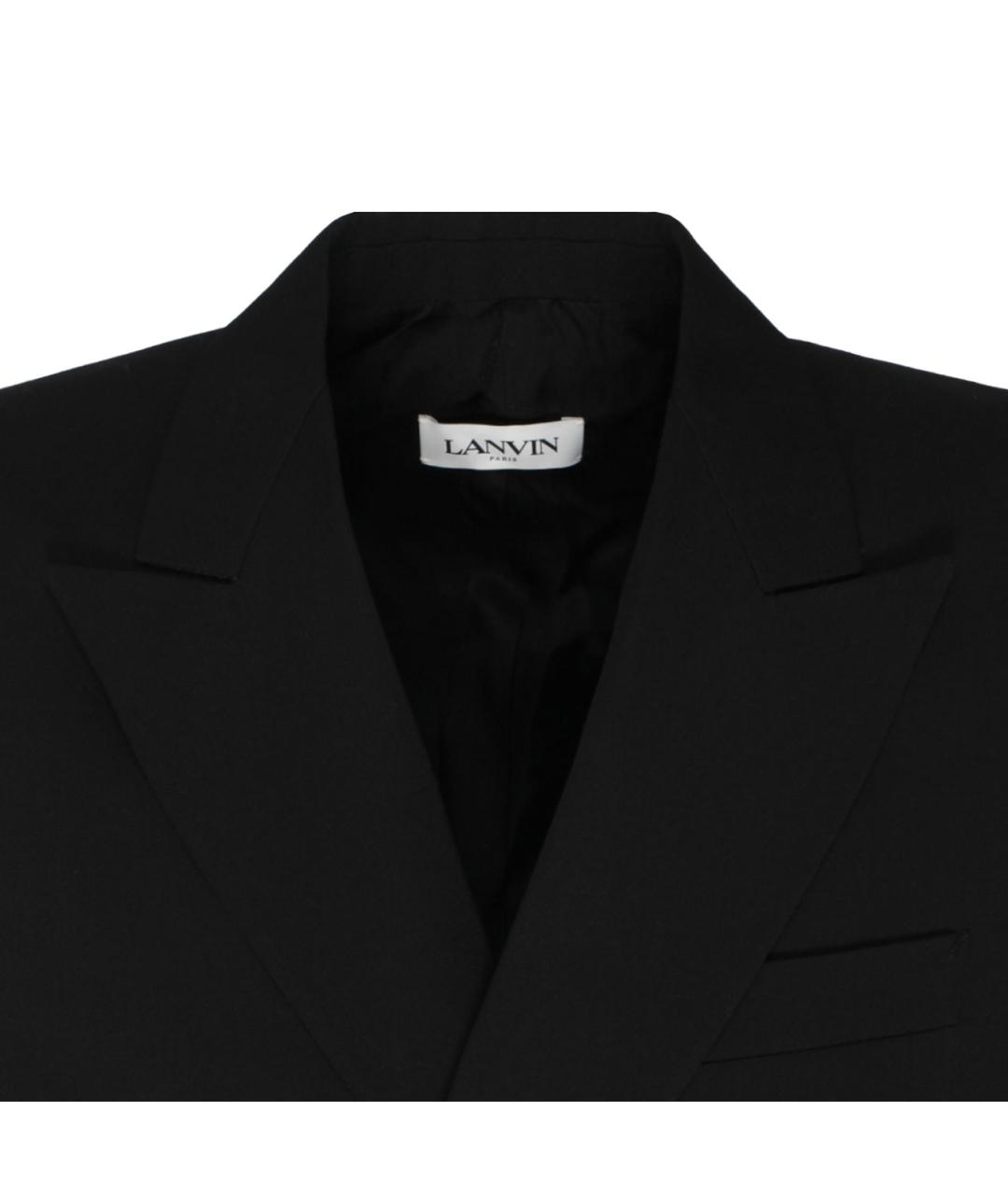 LANVIN Черное пальто, фото 3