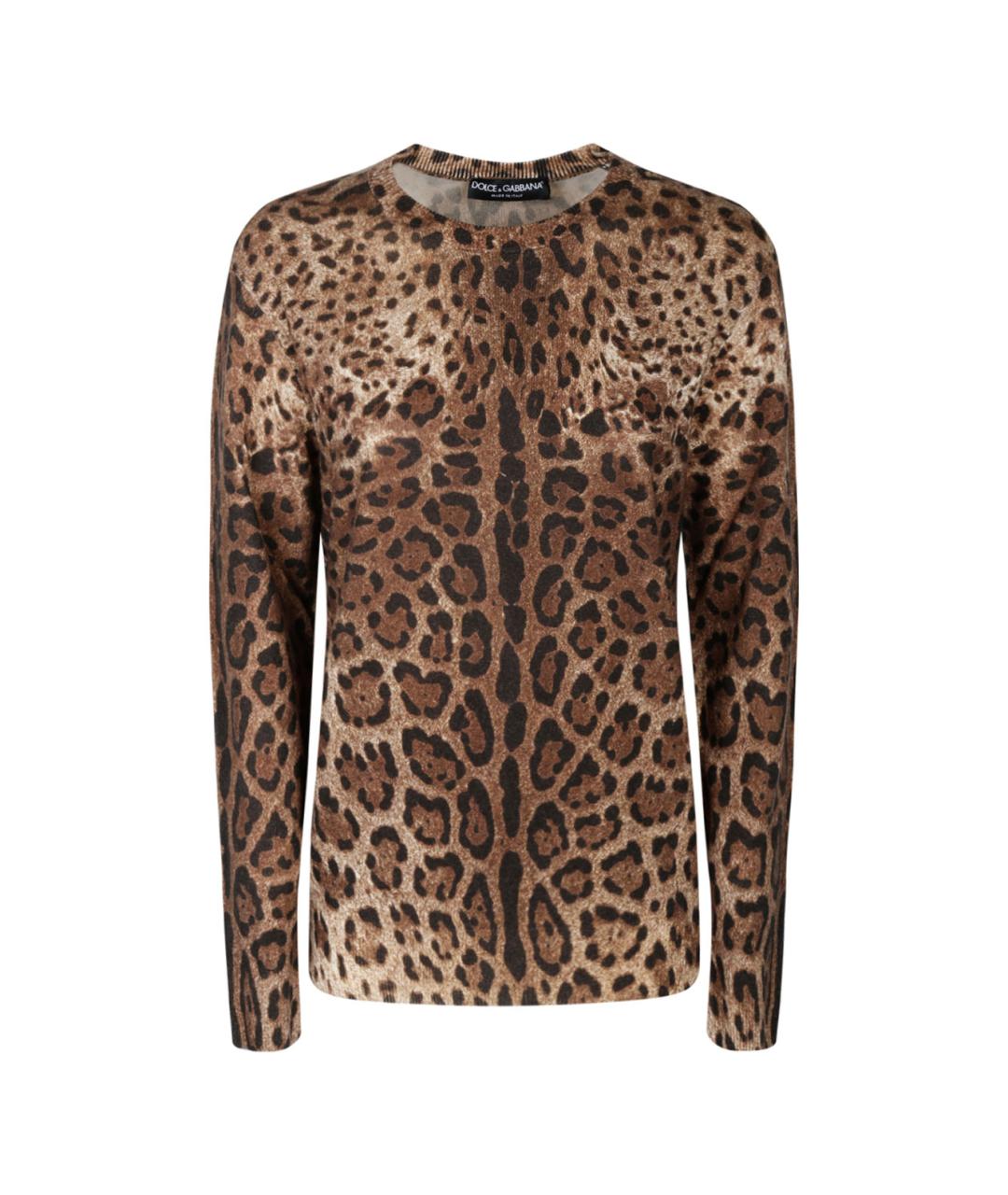 DOLCE&GABBANA Коричневый кашемировый джемпер / свитер, фото 1