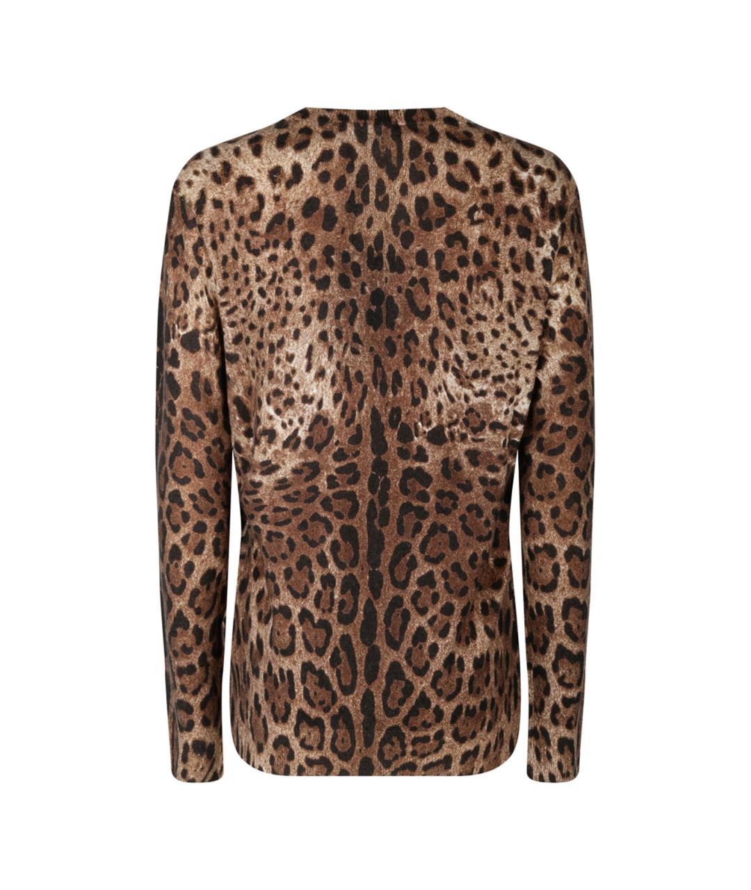 DOLCE&GABBANA Коричневый кашемировый джемпер / свитер, фото 2