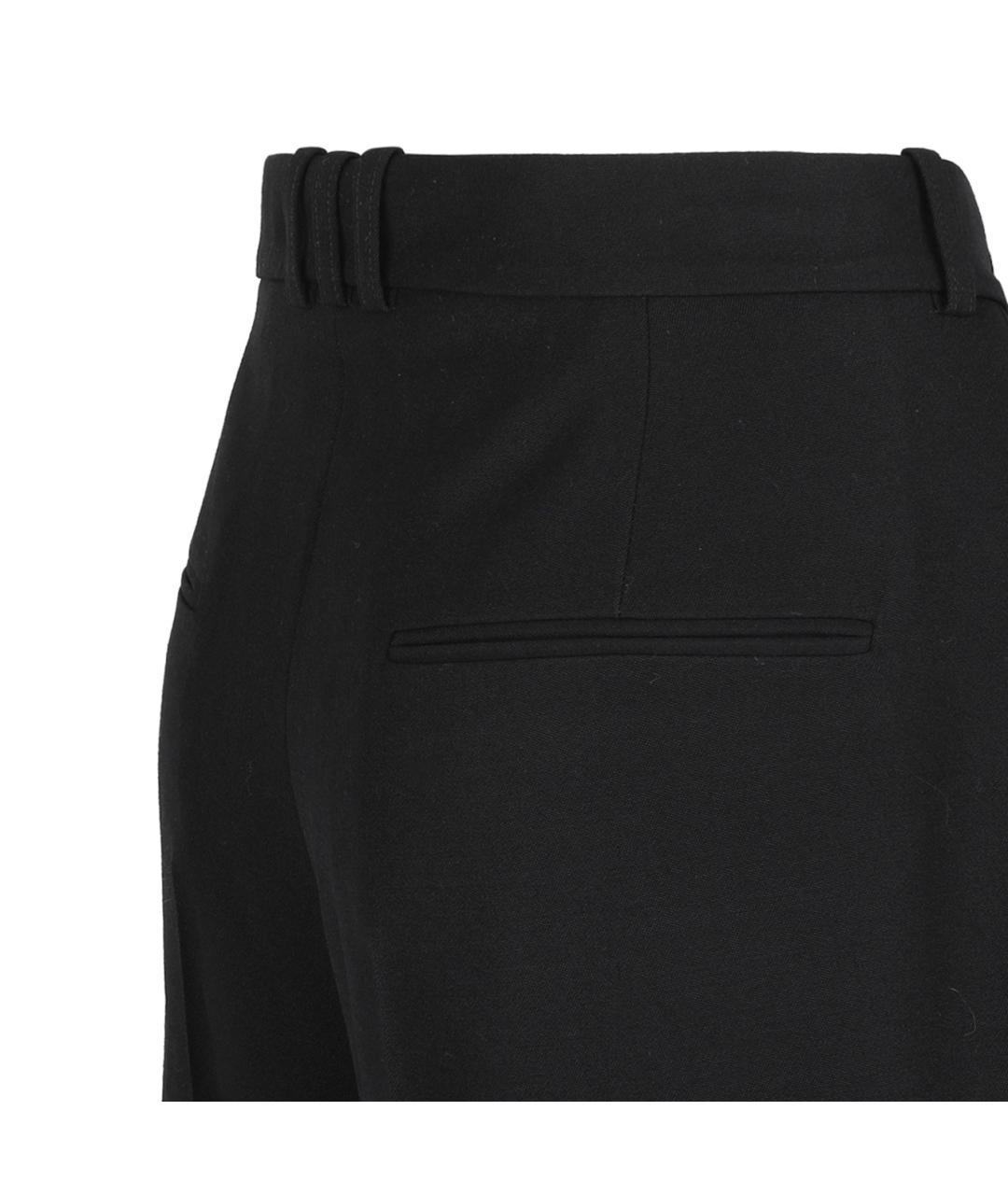 BALMAIN Черные шерстяные повседневные брюки, фото 4