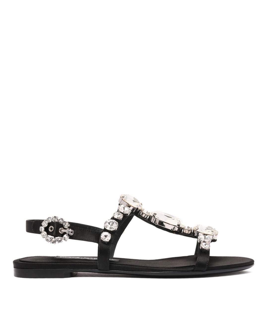 DOLCE&GABBANA Черные шлепанцы, фото 1