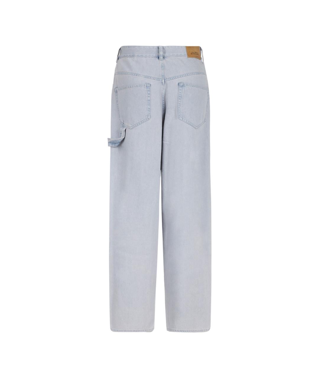ISABEL MARANT Голубые прямые брюки, фото 2
