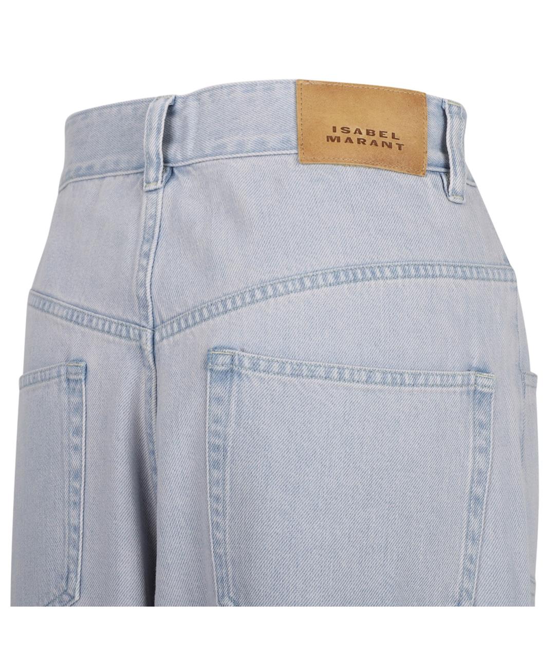 ISABEL MARANT Голубые прямые брюки, фото 4