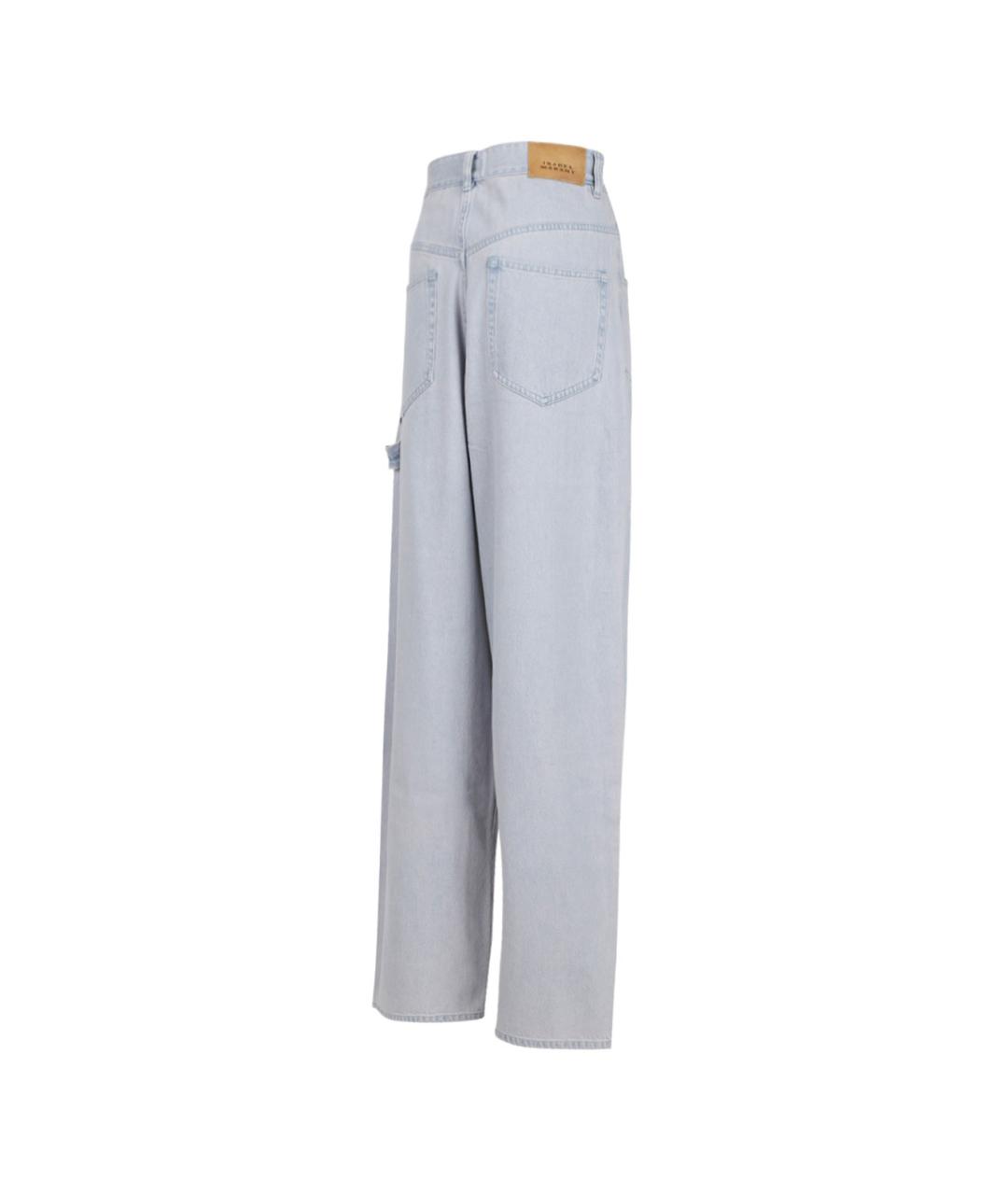 ISABEL MARANT Голубые прямые брюки, фото 3
