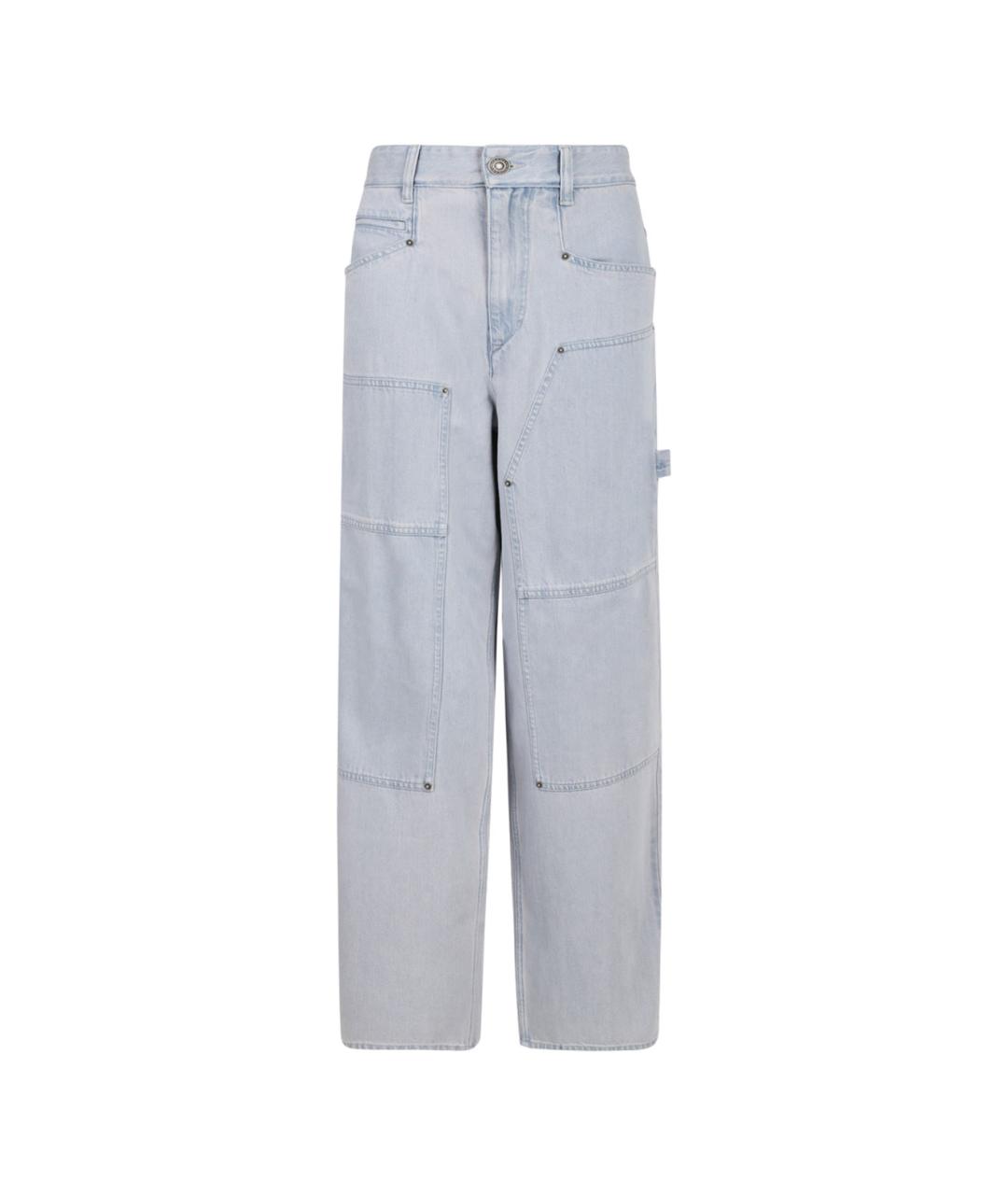 ISABEL MARANT Голубые прямые брюки, фото 1