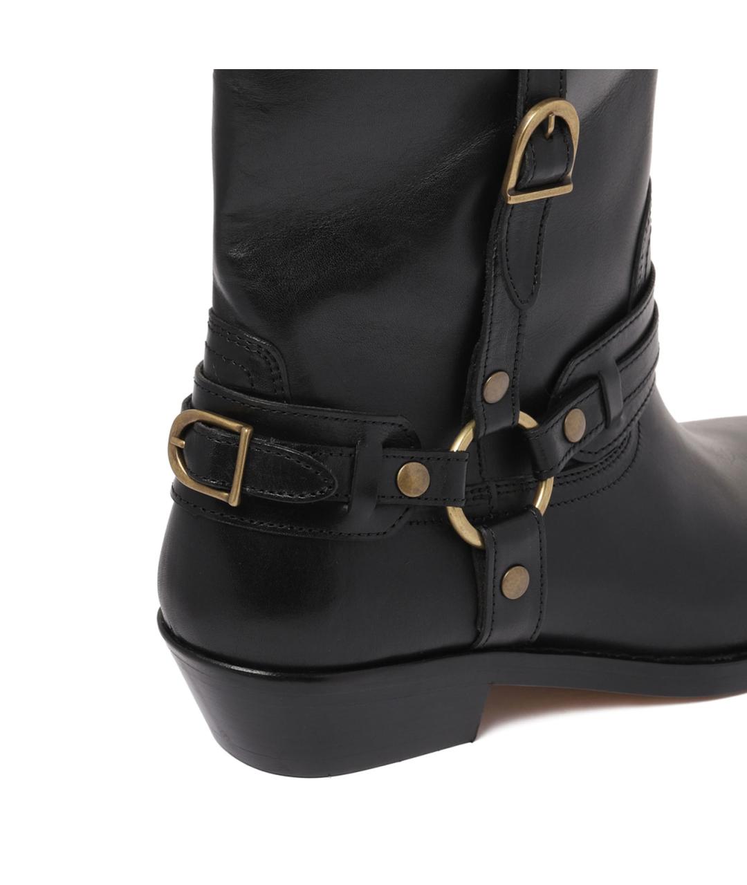 ISABEL MARANT Черные кожаные сапоги, фото 4