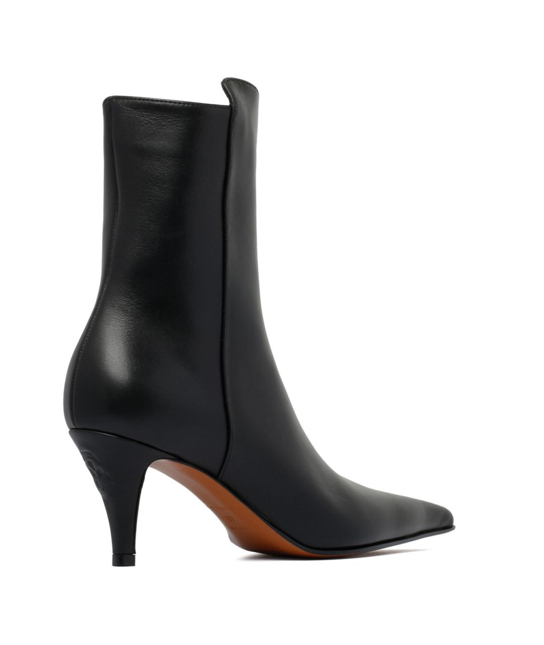 ALEXANDER MCQUEEN Черные кожаные полусапоги, фото 3