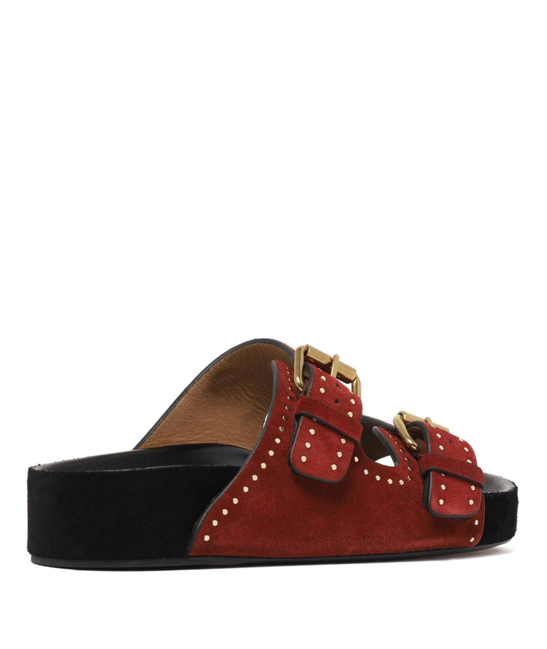 ISABEL MARANT Красные замшевые сандалии, фото 3