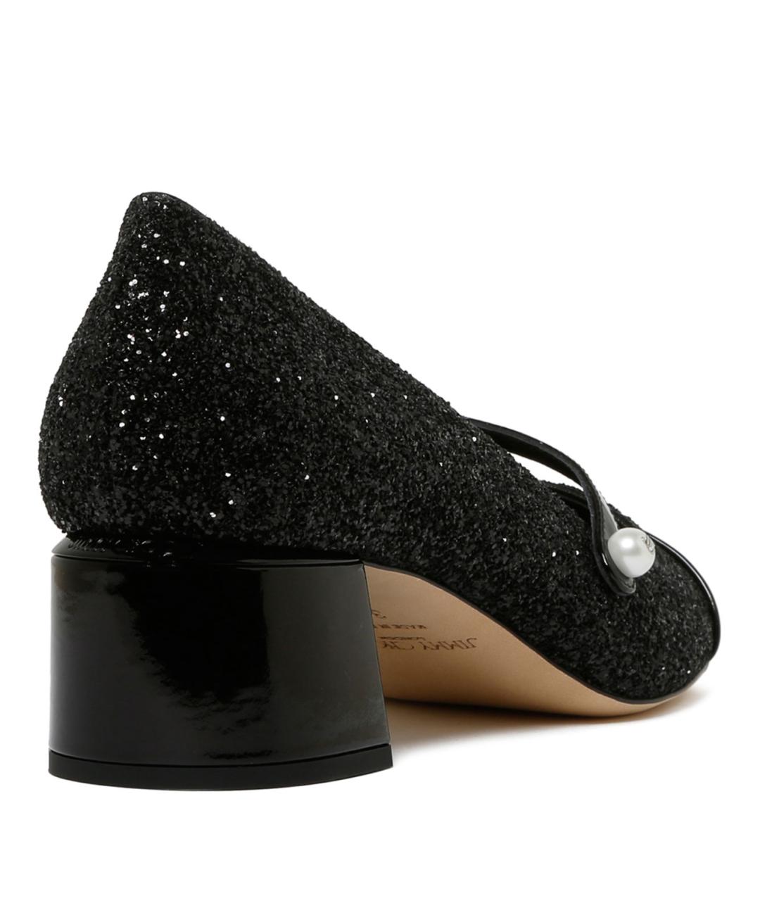 JIMMY CHOO Черные лодочки на низком каблуке, фото 3