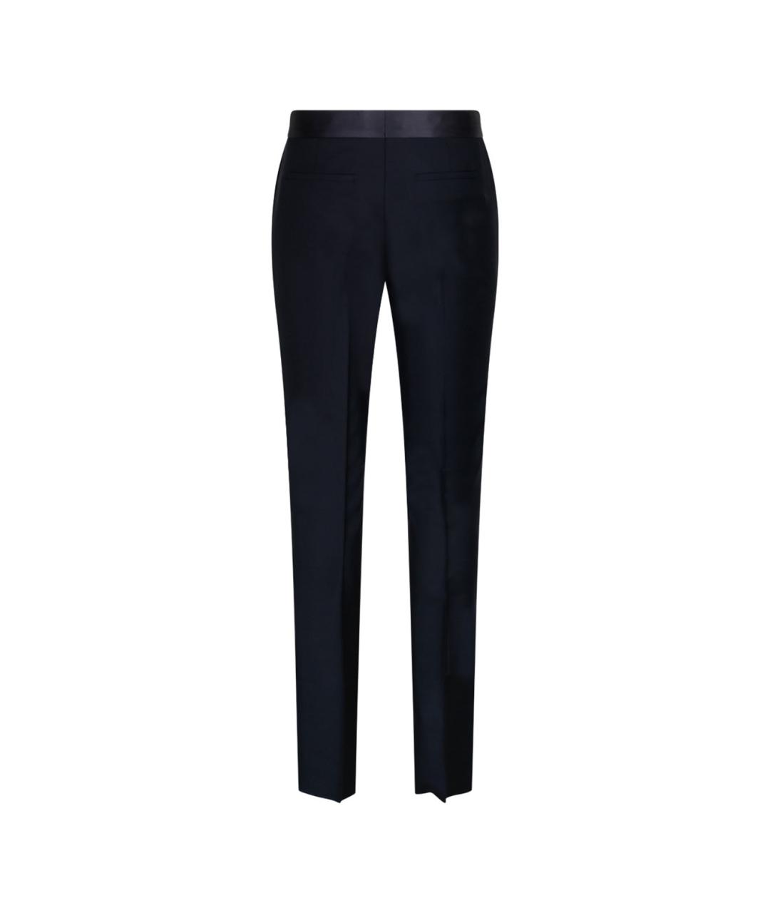 GIVENCHY Темно-синие шерстяные повседневные брюки, фото 2