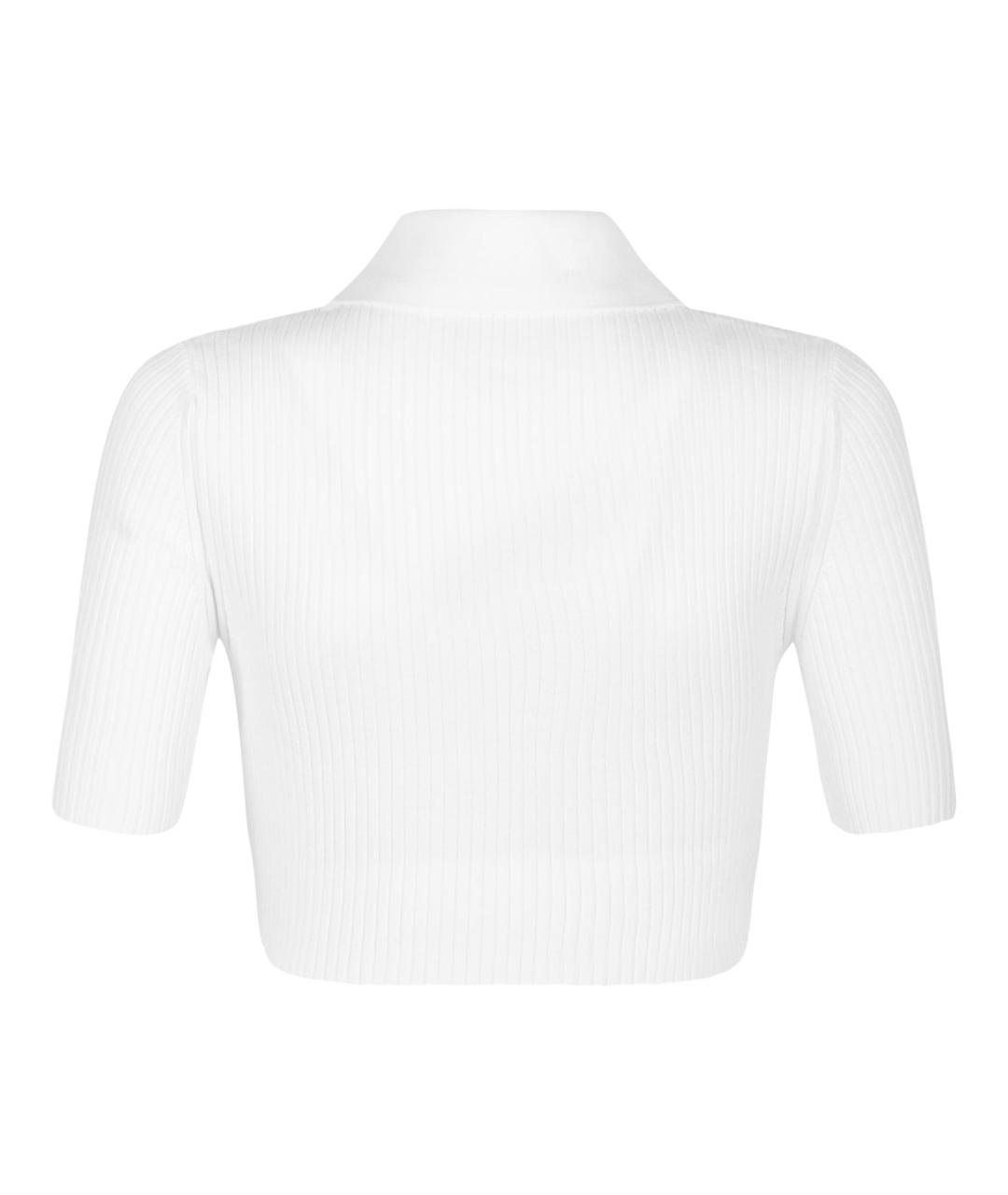 COURREGES Белая полиэстеровая футболка, фото 2