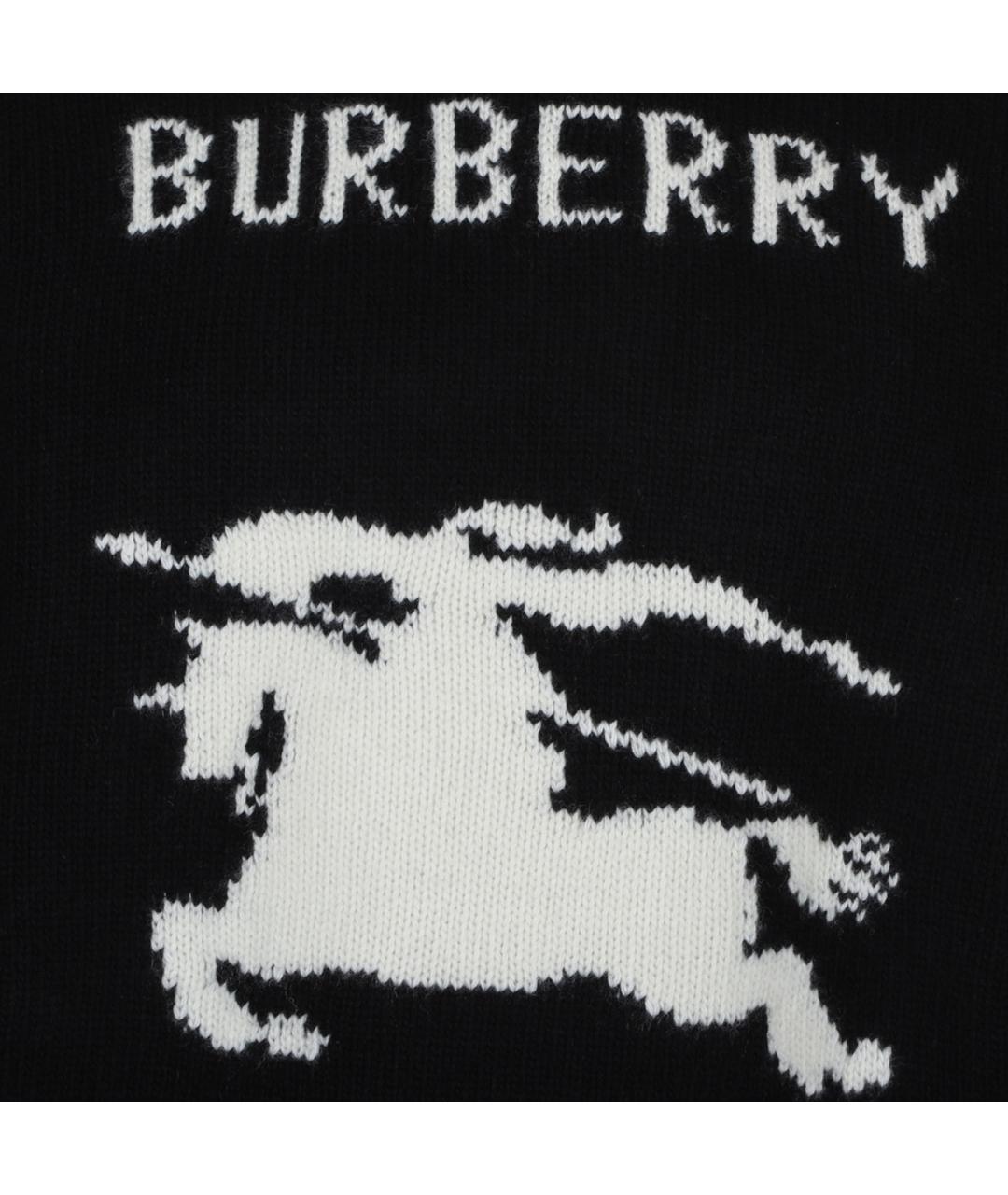 BURBERRY Черный шерстяной джемпер / свитер, фото 4