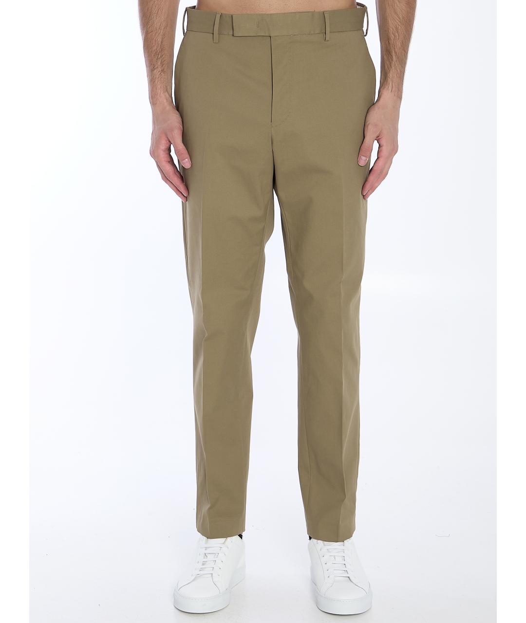 PT TORINO Бежевые хлопковые повседневные брюки, фото 2