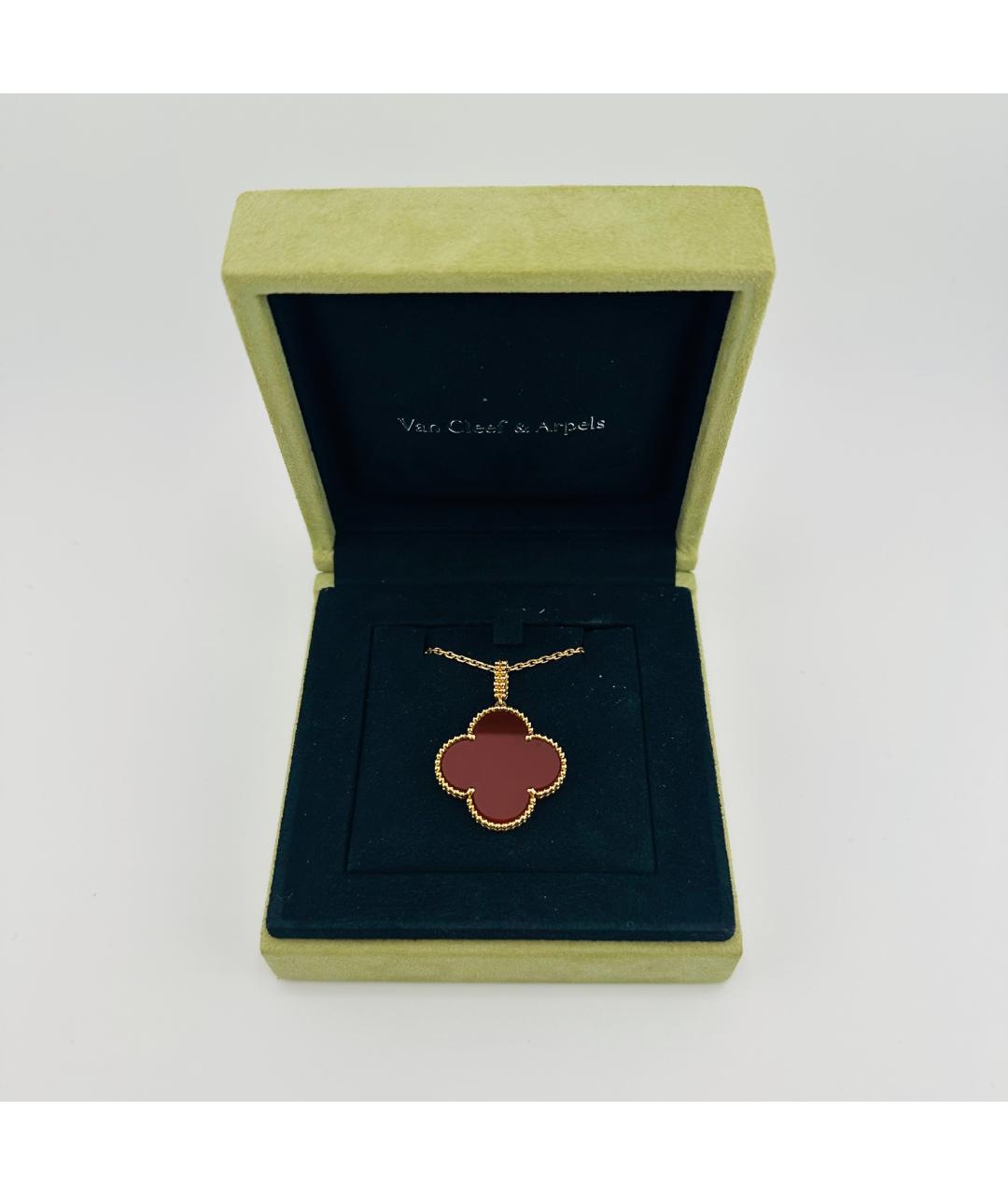 VAN CLEEF & ARPELS Бордовое колье из желтого золота, фото 3