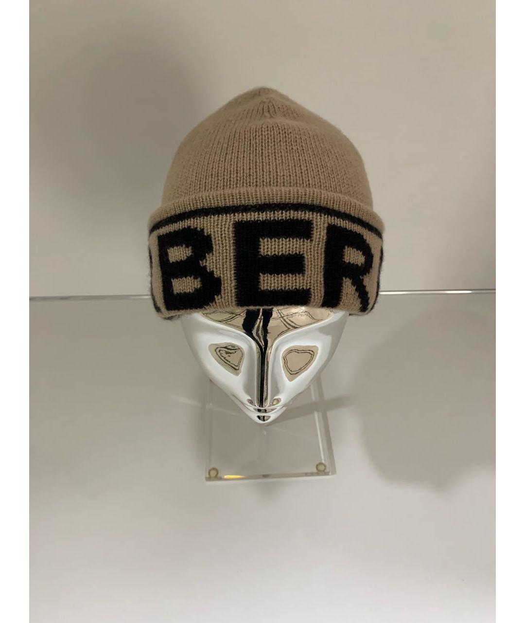 BURBERRY Бежевая кашемировая шапка, фото 2
