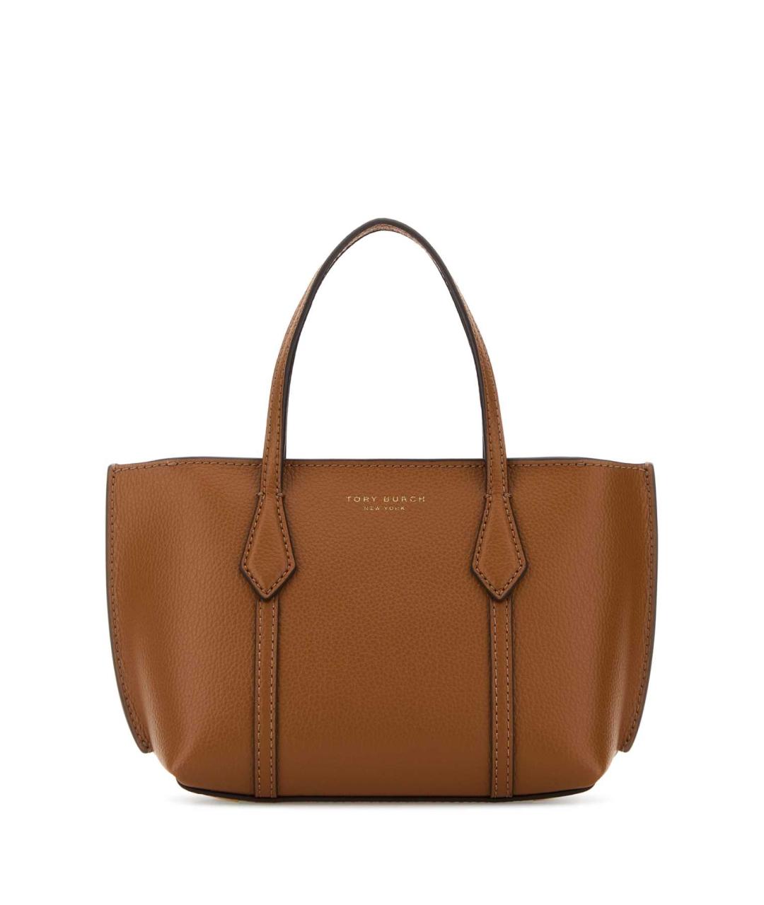 TORY BURCH Коричневая кожаная сумка тоут, фото 1