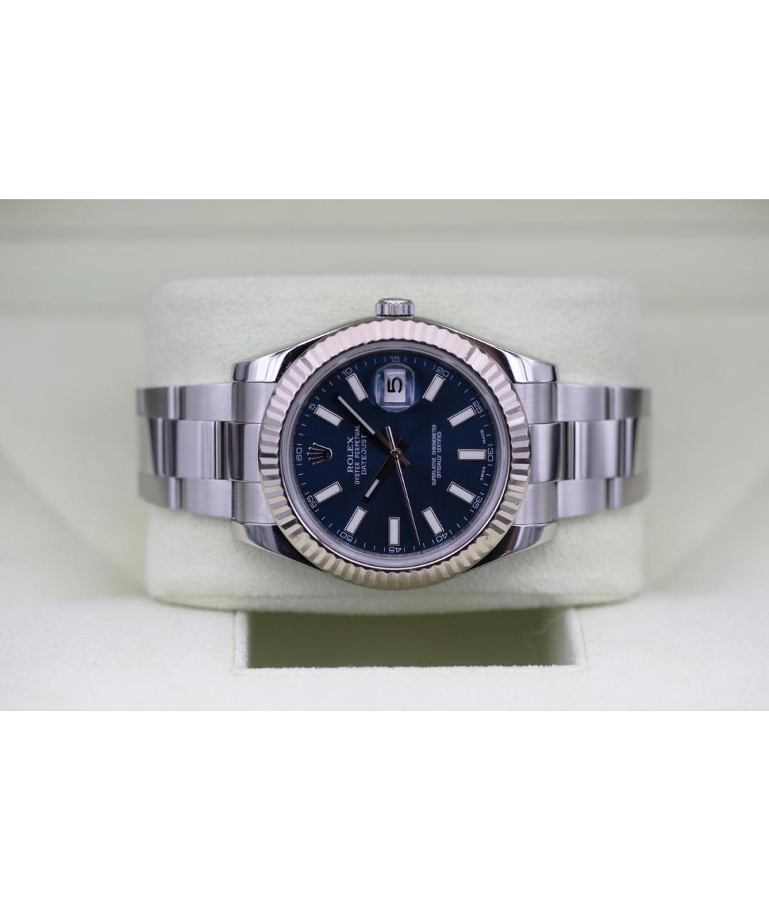 ROLEX Темно-синие часы, фото 6