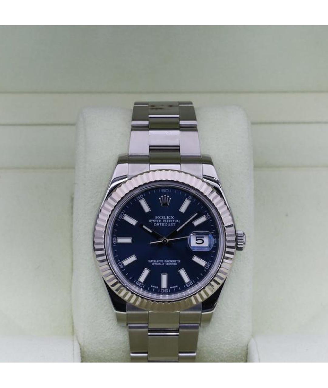 ROLEX Темно-синие часы, фото 2