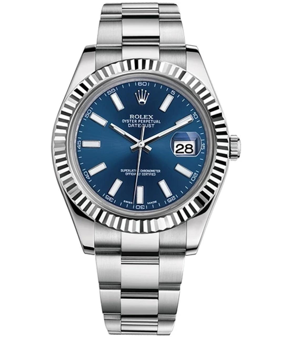 ROLEX Темно-синие часы, фото 1