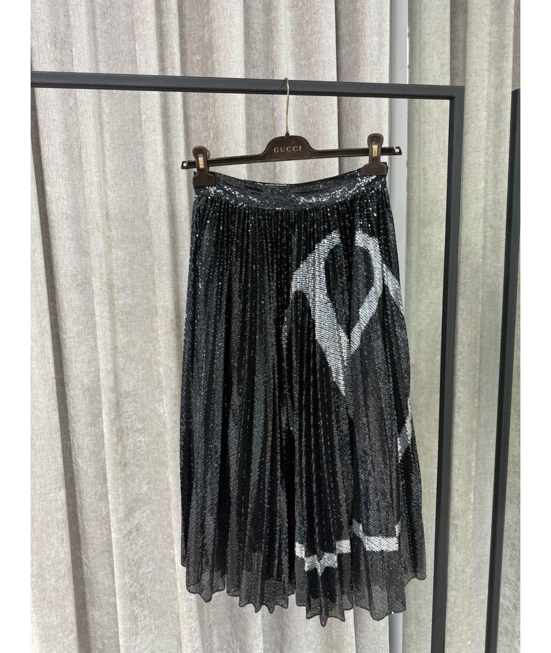 VALENTINO Черная юбка миди, фото 6