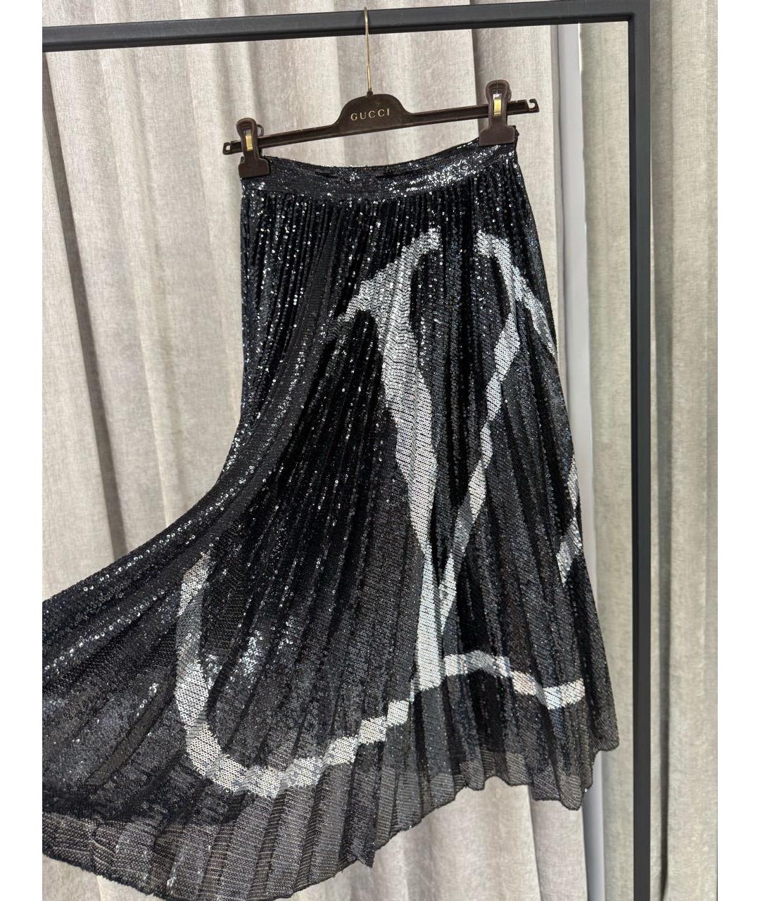 VALENTINO Черная юбка миди, фото 3