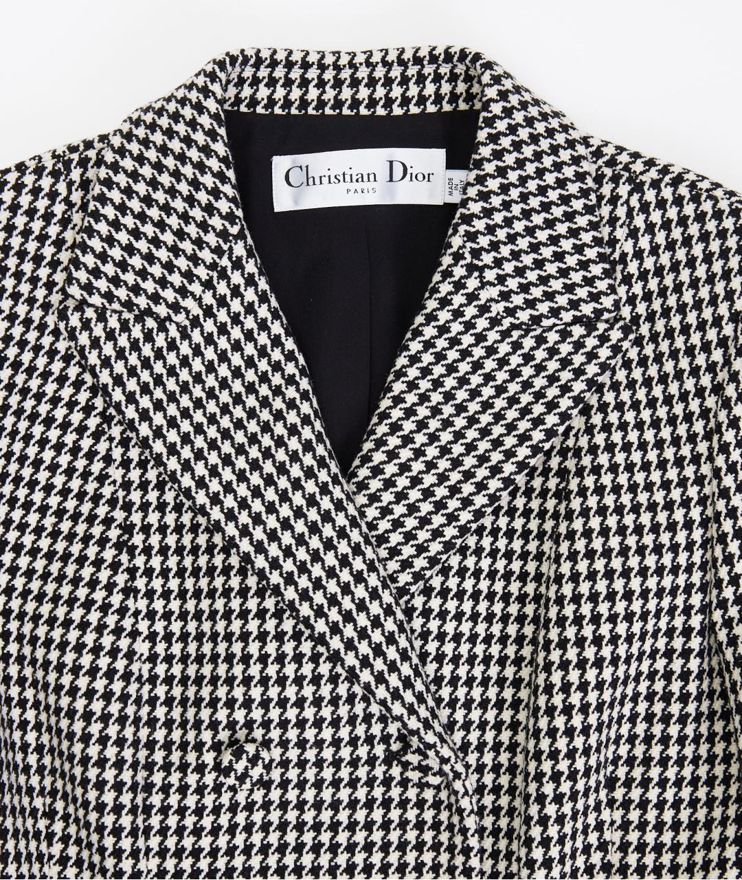 CHRISTIAN DIOR Черный шерстяной костюм с брюками, фото 6