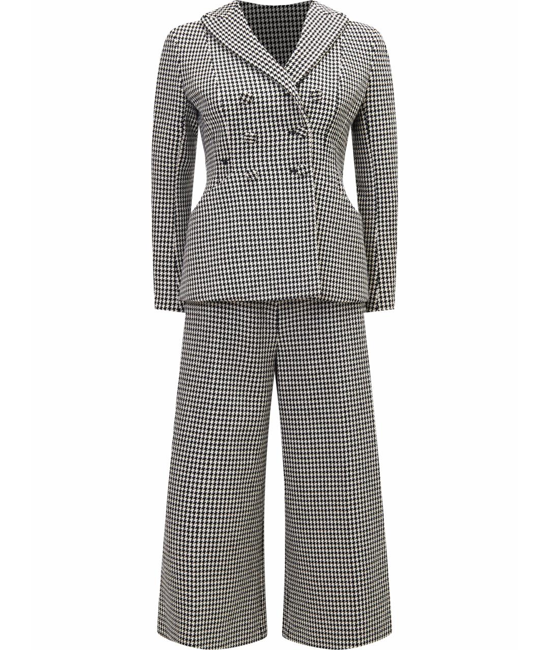 CHRISTIAN DIOR Черный шерстяной костюм с брюками, фото 1