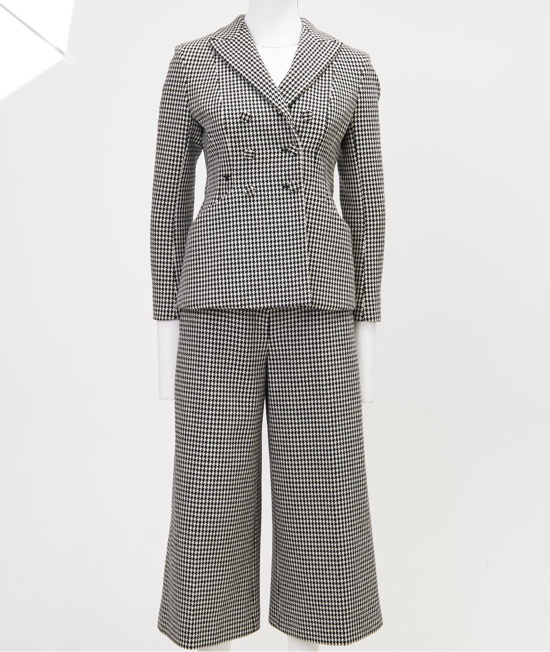 CHRISTIAN DIOR Черный шерстяной костюм с брюками, фото 9