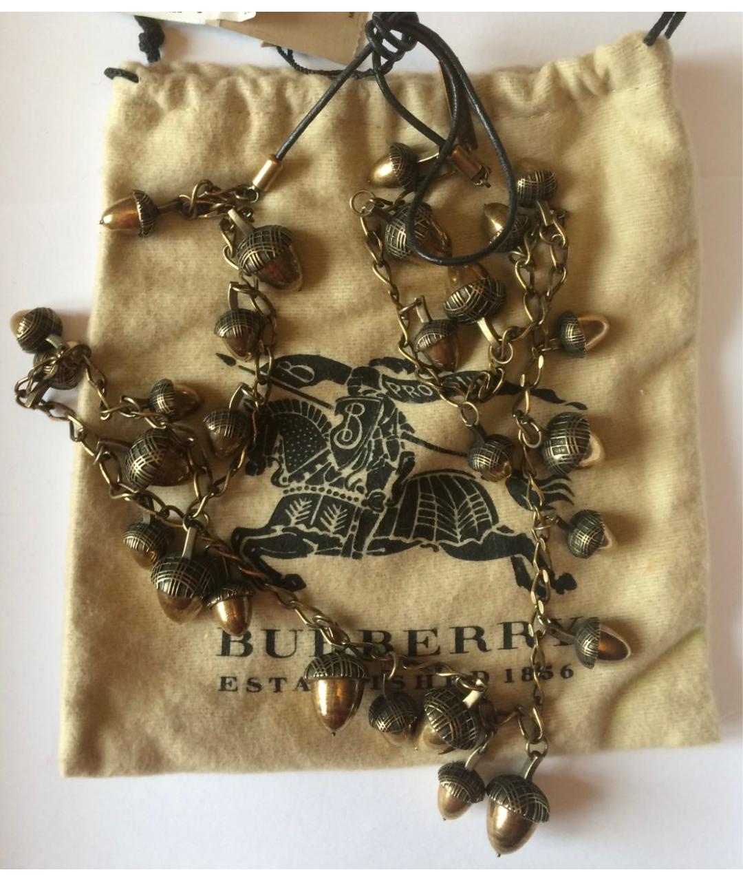 BURBERRY Латунное колье, фото 2