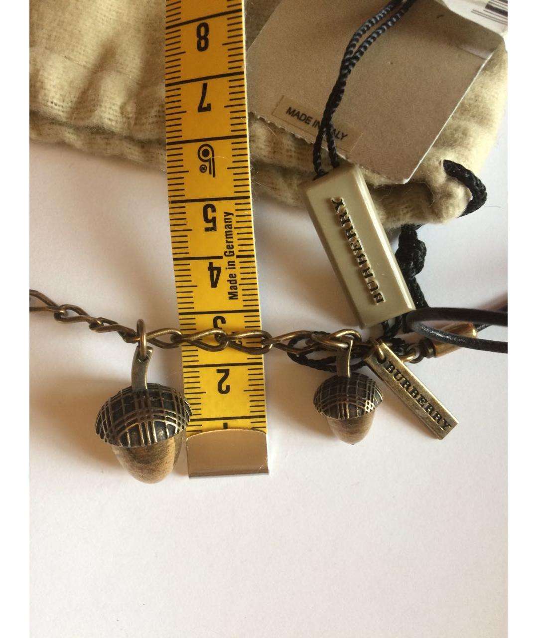 BURBERRY Латунное колье, фото 8