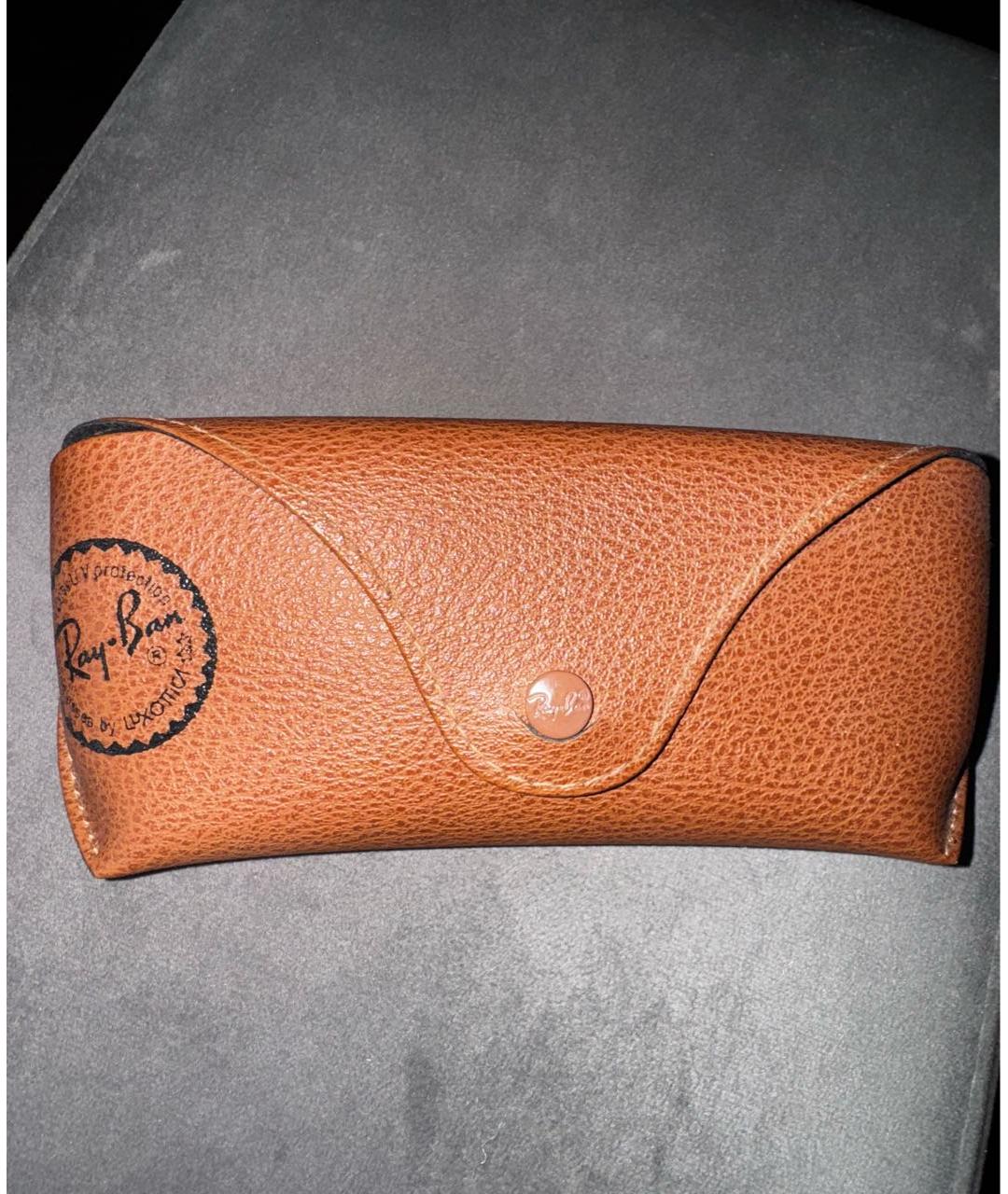 RAY BAN Черные металлические солнцезащитные очки, фото 4