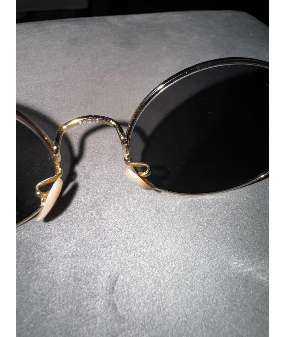 RAY BAN Черные металлические солнцезащитные очки, фото 6