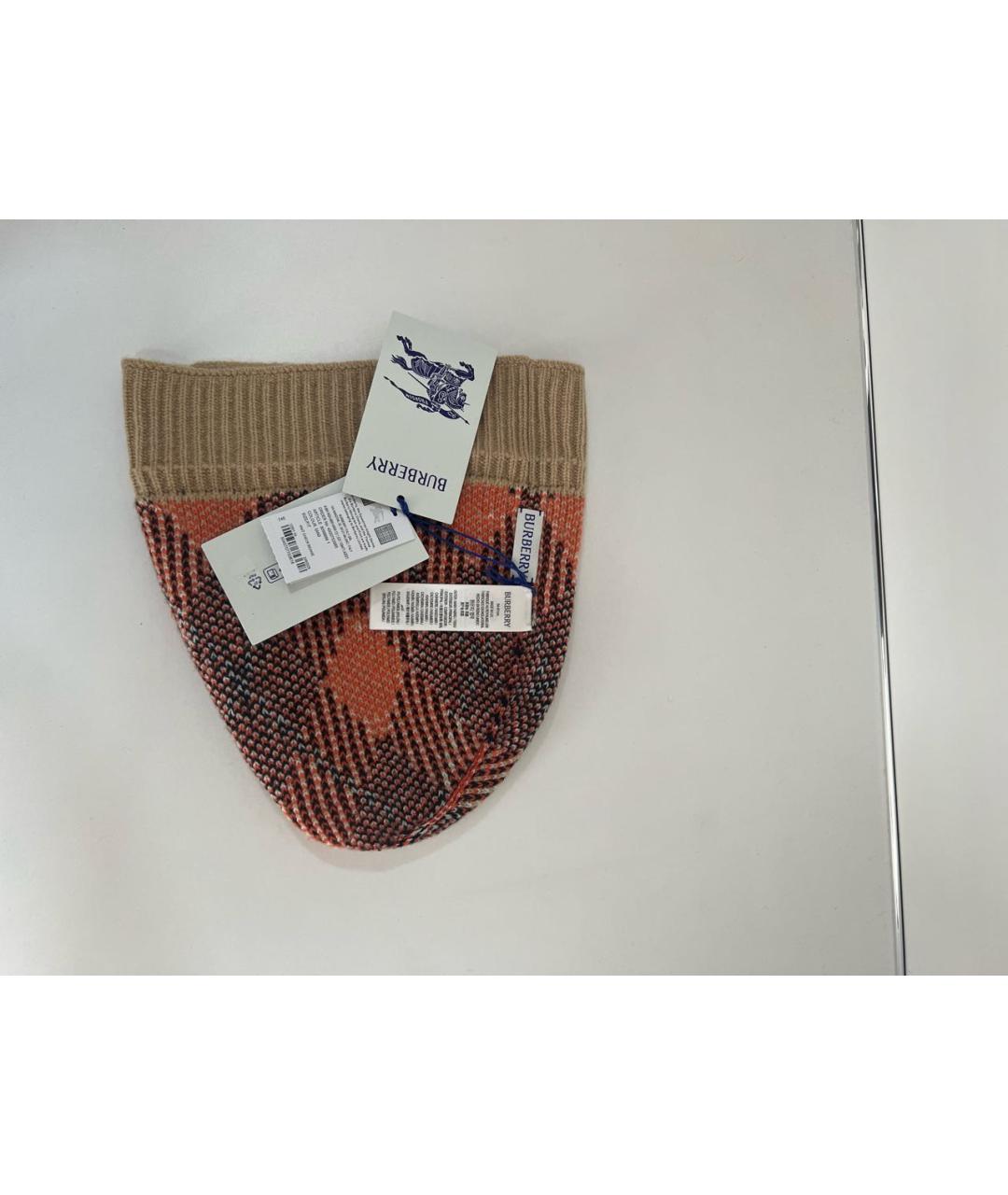 BURBERRY Бежевая кашемировая шапка, фото 4