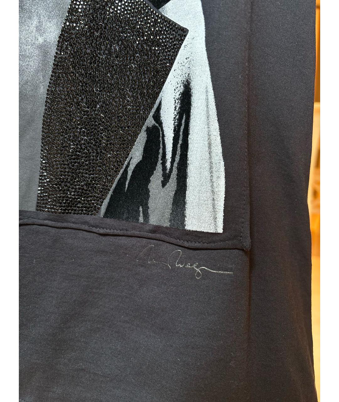 MAX MARA Черная хлопковая футболка, фото 7