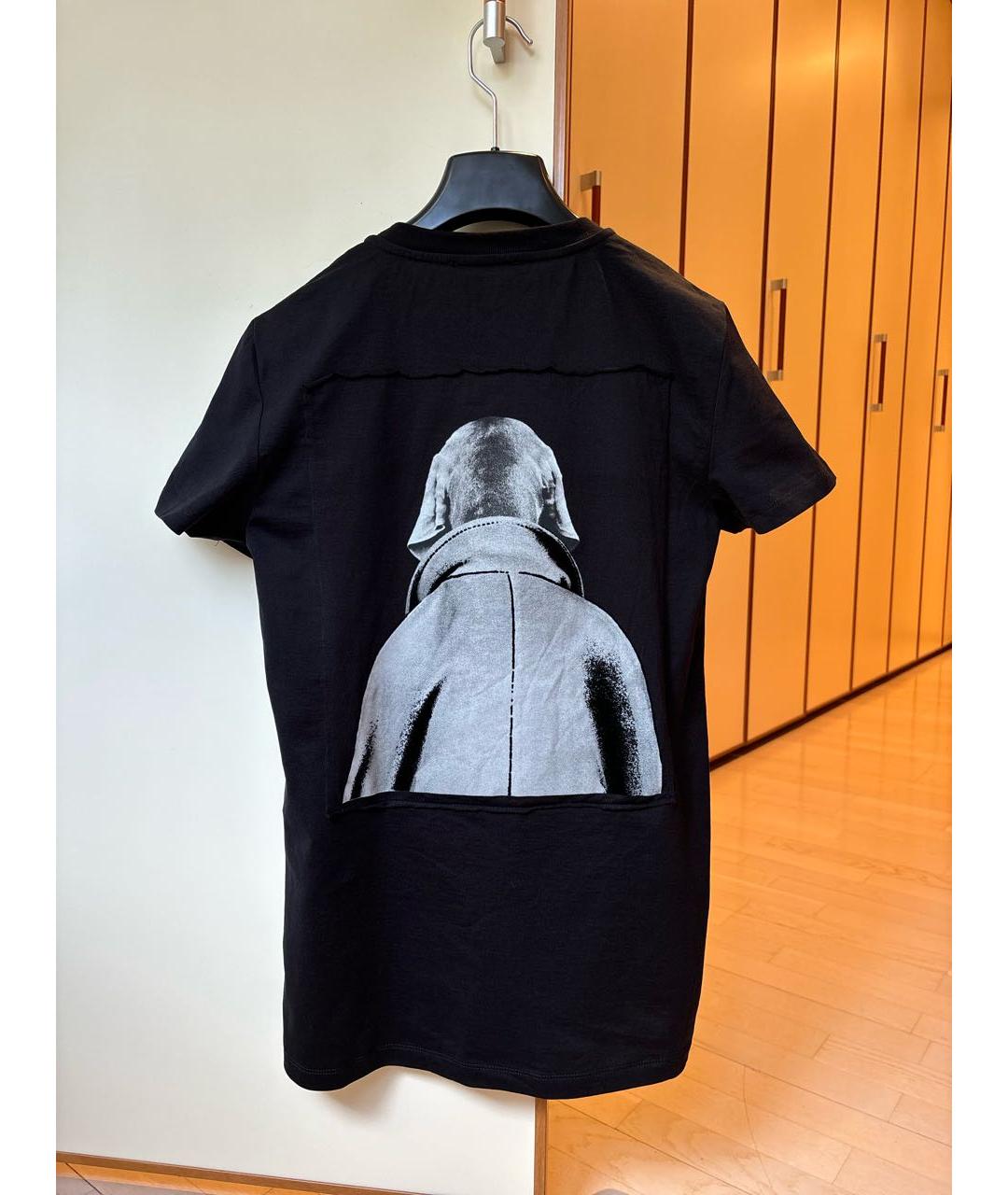 MAX MARA Черная хлопковая футболка, фото 2