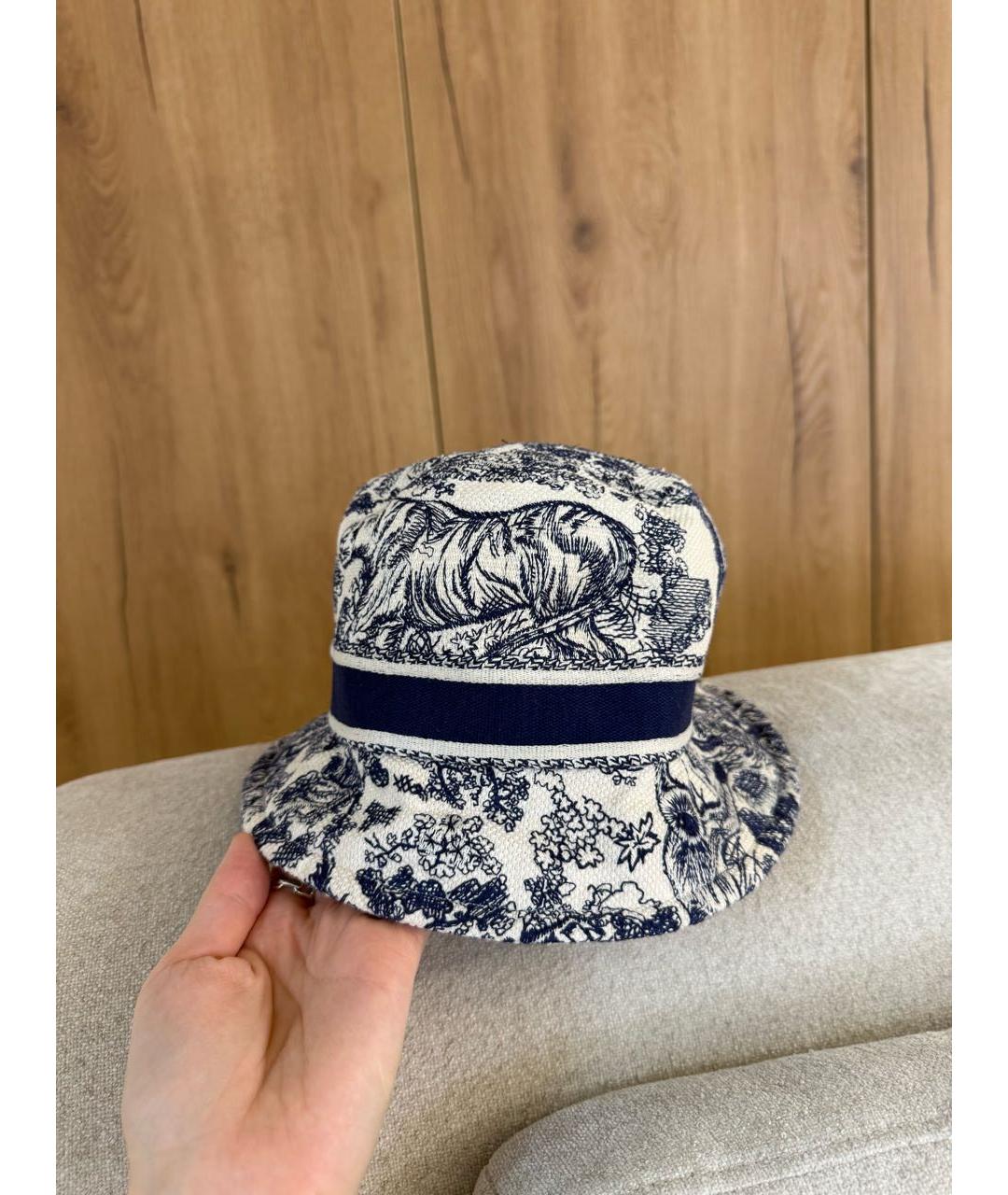 CHRISTIAN DIOR Синяя панама, фото 2