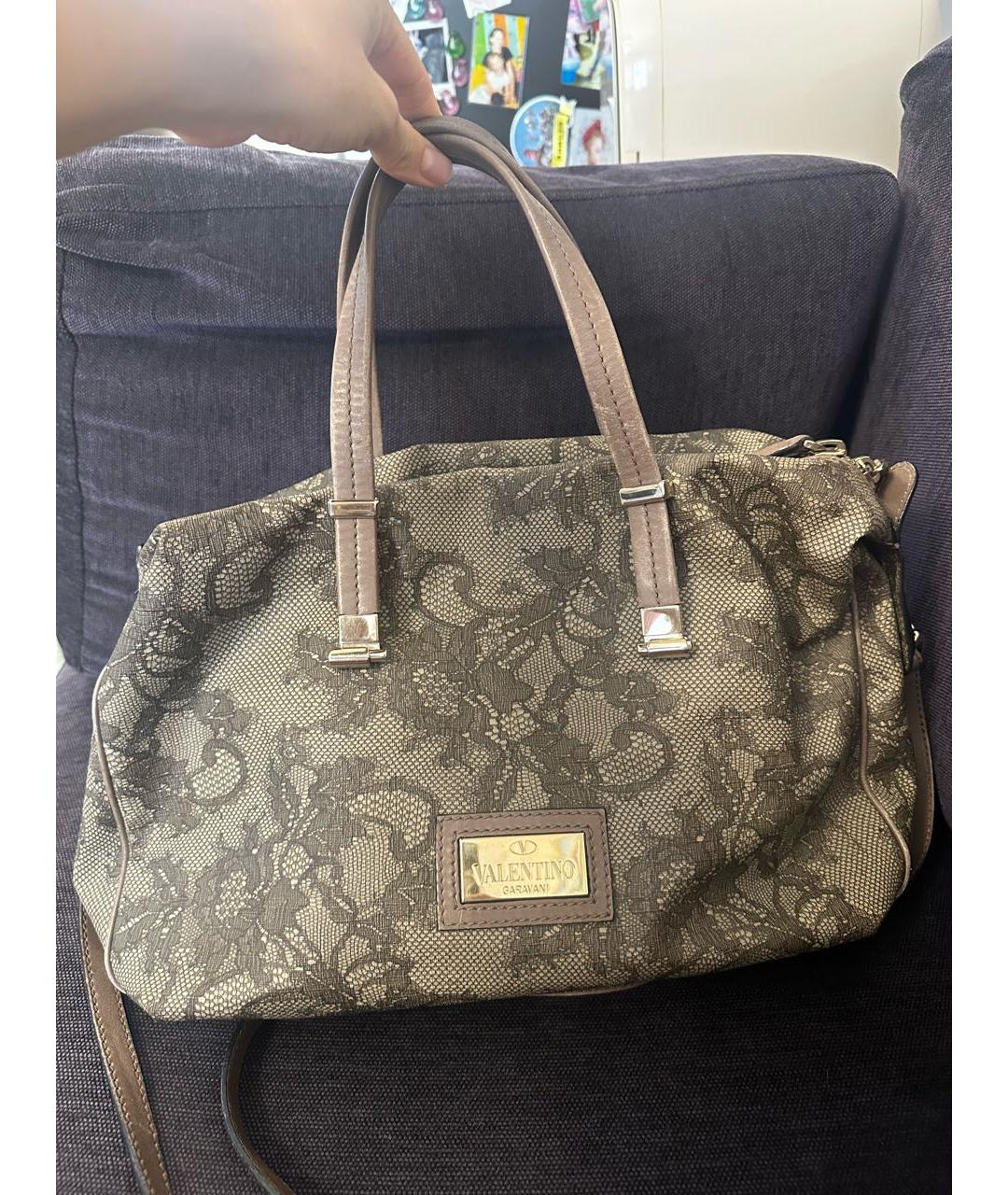 VALENTINO Бежевая сумка тоут, фото 6
