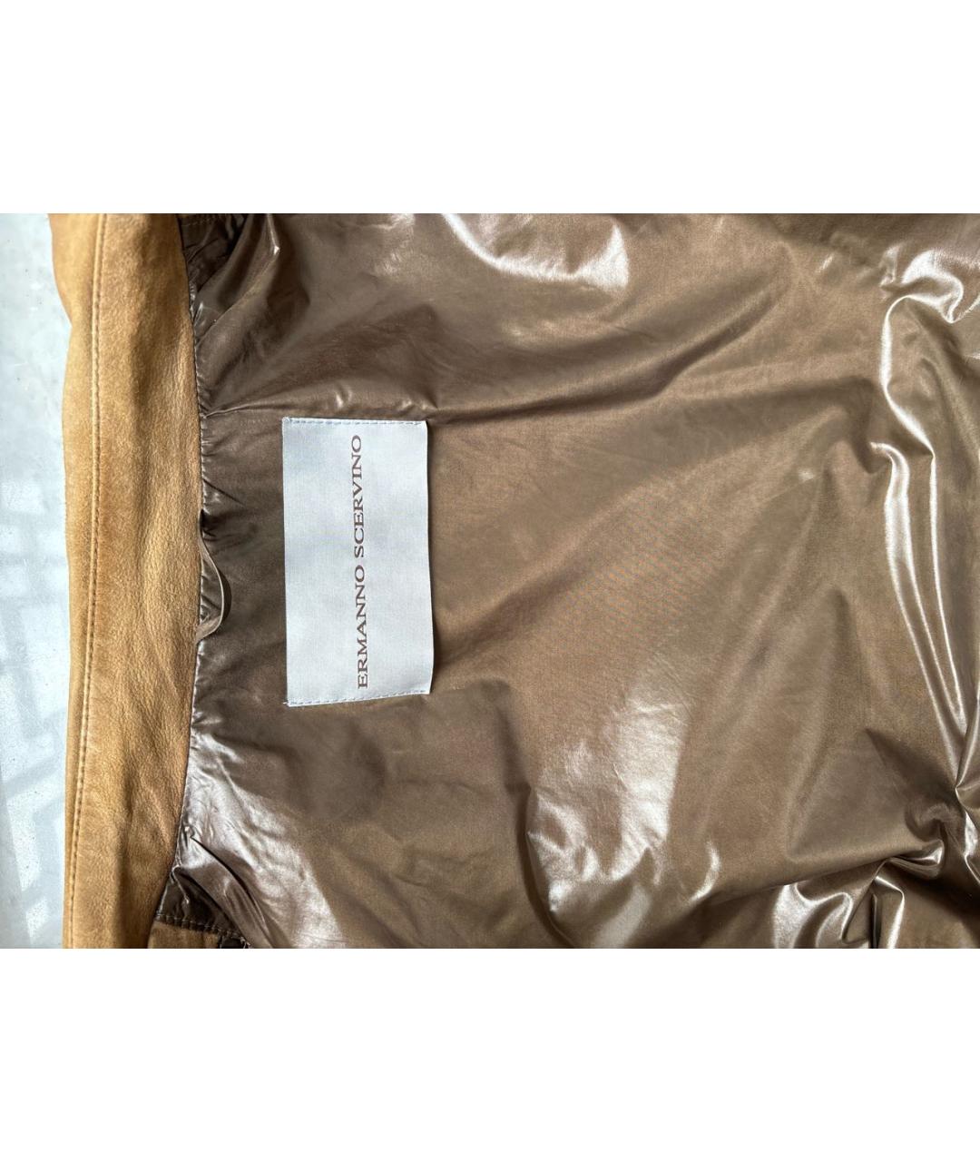 ERMANNO SCERVINO Коричневая замшевая куртка, фото 3