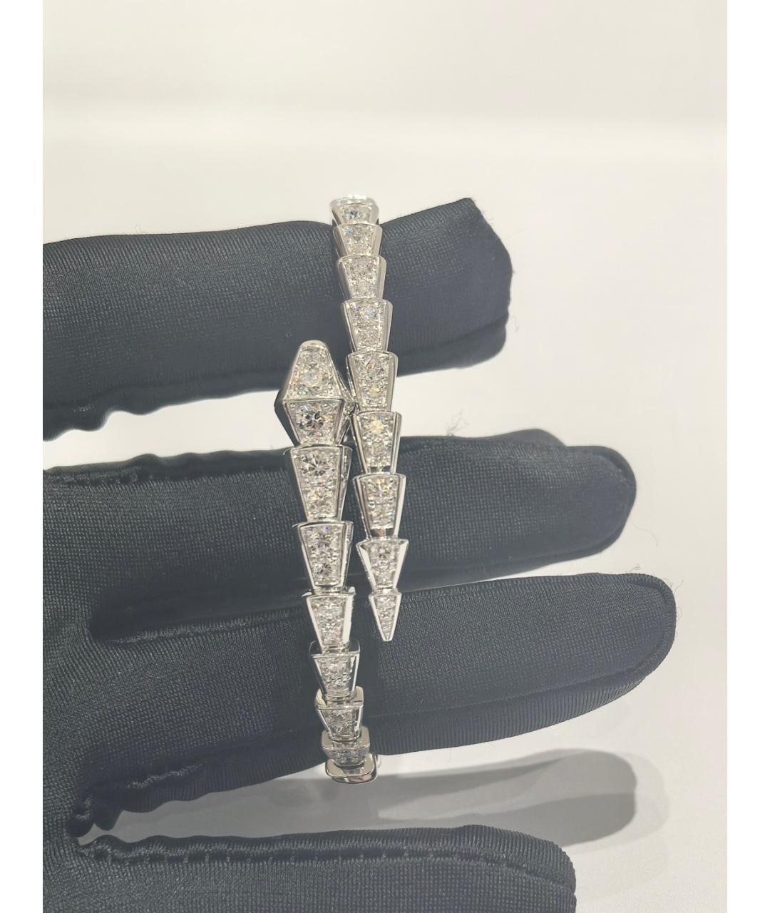 BVLGARI Серебрянный браслет из белого золота, фото 2